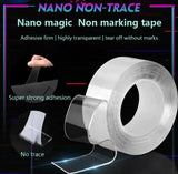 Nano Double-Sided Reusable Transparent Waterproof Tape for Kitchen and Bathroom