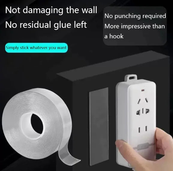 Nano Double-Sided Reusable Transparent Waterproof Tape for Kitchen and Bathroom